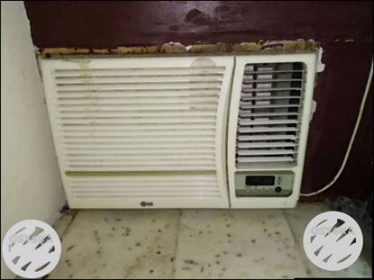 White LG Window-type Air Conditioner