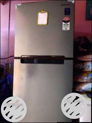 Gray Top-mount Refrigerator