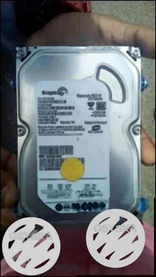 Silver Seagate HDD