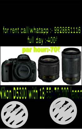 Black Nikon DSLR Camera With Text Overaly