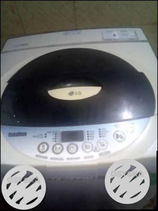 White LG Top-load Washer