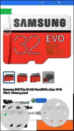 32 gb samsung evo memory card new condition