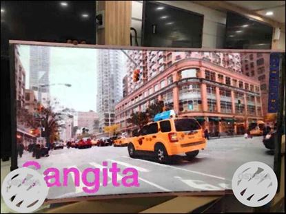 New 55 inch Curved 4K Smart Led Tv rosegold frame