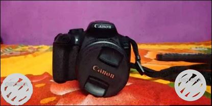 Black Canon EOS 1300D DSLR for rent