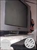 Gray And Black CRT TV