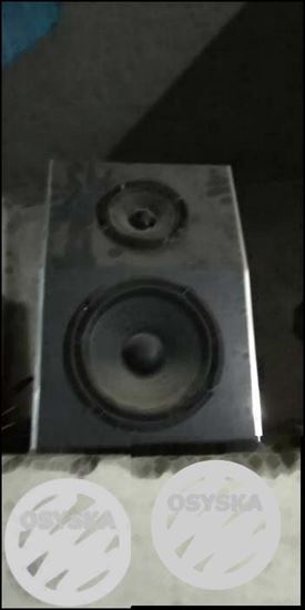 Black And Gray Subwoofer Speaker