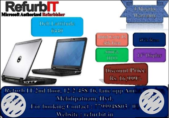 Dell E6440 Core i5 4th Gen(4gb+500gb) In 16999/ Order Now