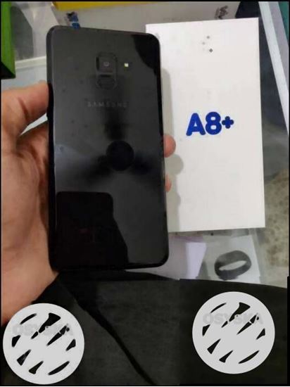 Samsung a8+ 2 month old superb condition non use