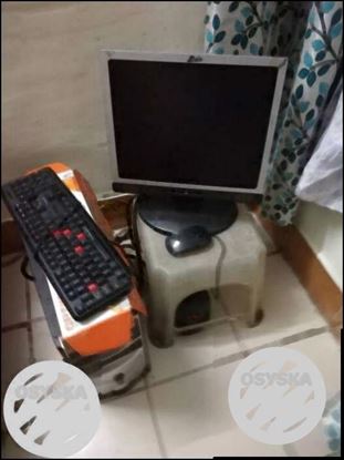 Gray Flat Screen Computer Monitor