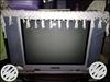 Sansui Gray Widescreen CRT TV With Wooden Cabnet