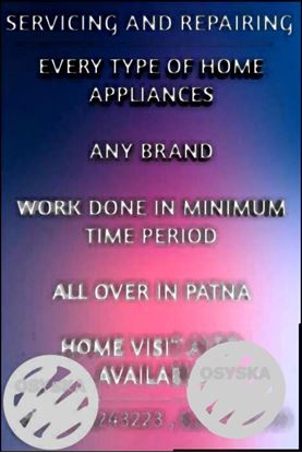 Every Types Of Home Appliances Servicing &