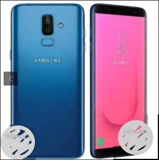 Samsung j8 mobile blue colour 4gb 64 gb rom