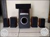 Black And Gray Home Theater System 5.1 workin condition ok 7000 watts