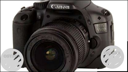 Canon 550d professional camera with 18-55 mm lens