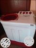 White And Red whirlpool semi automatic washing machine