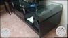 Black Wooden TV Stand With Flat Screen TV