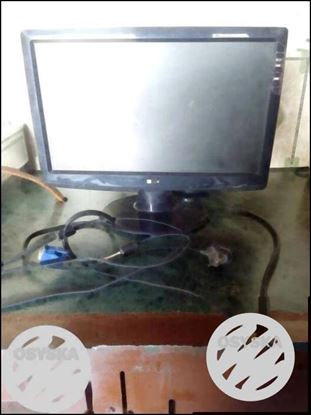 Black Flat Screen Computer Monitor