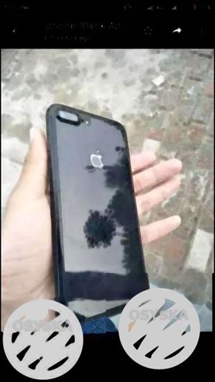 Black IPhone 7 Plus With Case