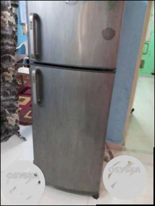 Gray Top-mount Refrigerator