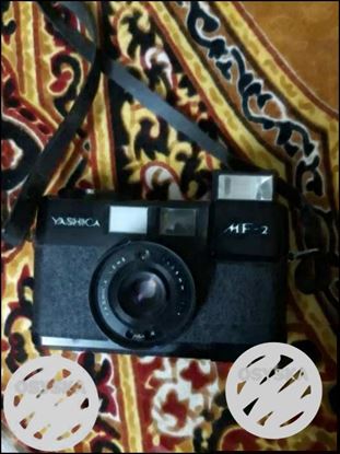 Original yashika old camera with flash