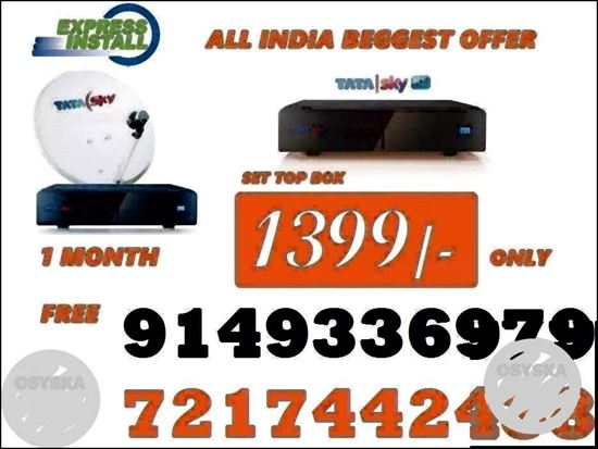 Tata Sky New DTH Connection (Free Installation)- CASH ON DELIVERY