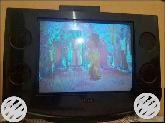 Black And Gray Samsung CRT TV