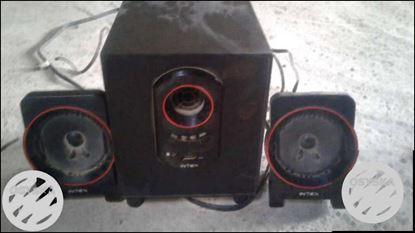 Black And Red Pioneer Speaker