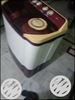 Maroon And White Twin-tub Clothes Washer And Dryer