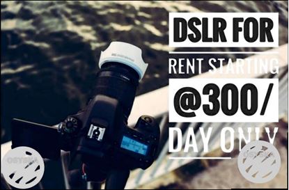 DSLR for rent at reasonable rates
