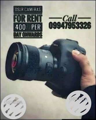 Dslr camera for rent At Cheap rate camera rent