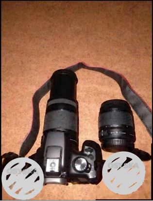 Black Canon DSLR Camera With Bag