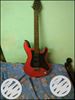 Givson guitar for sales red N black colour