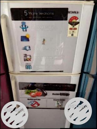 Double door fridge with suitable price +10 yr warranty+free delivery