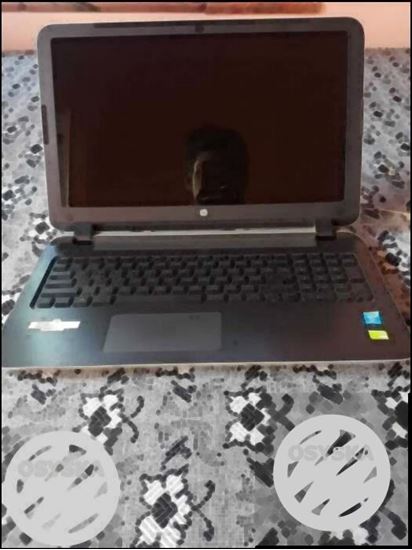 Black And Gray HP Laptop