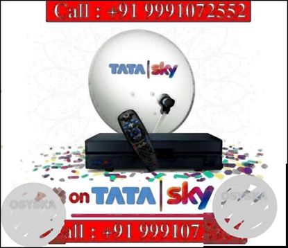 Tata Sky HD With Universal Remote Free 1 Month HD Pack